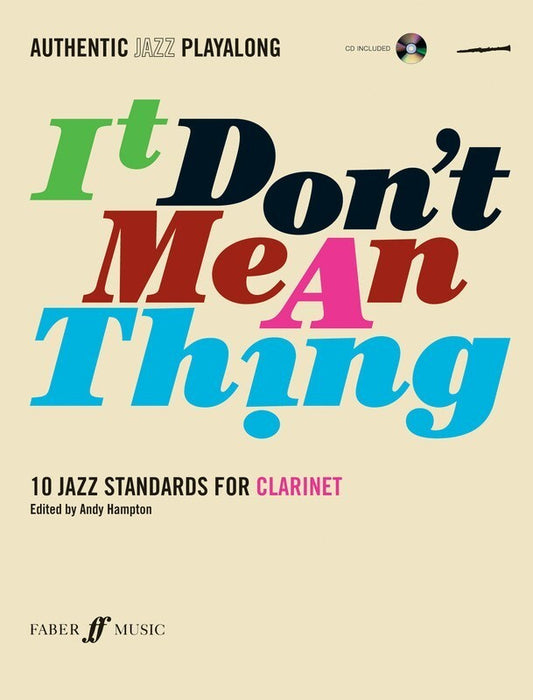 It Dont Mean A Thing For Clarinet Bk/Cd