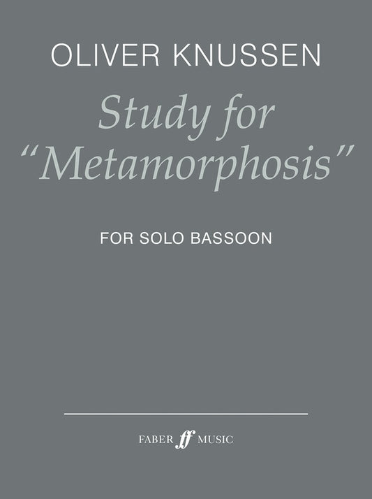 Knussen - Study For Metamorphosis Solo Bassoon