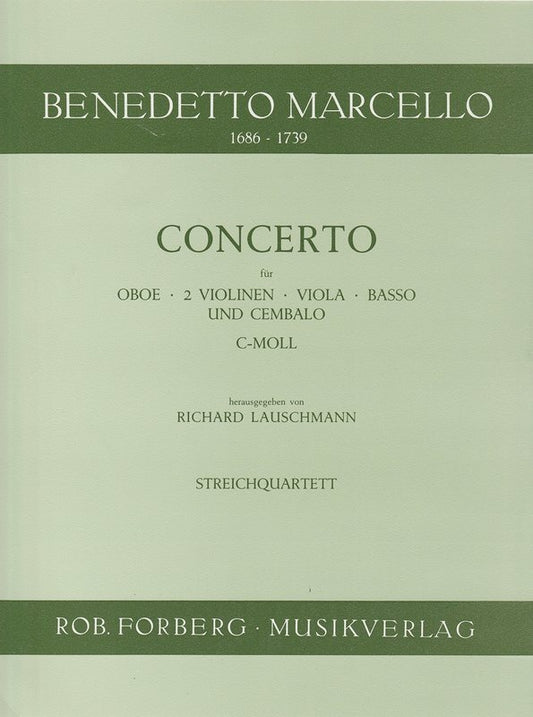 Marcello - Concerto C Minor Oboe/String Quartet Parts