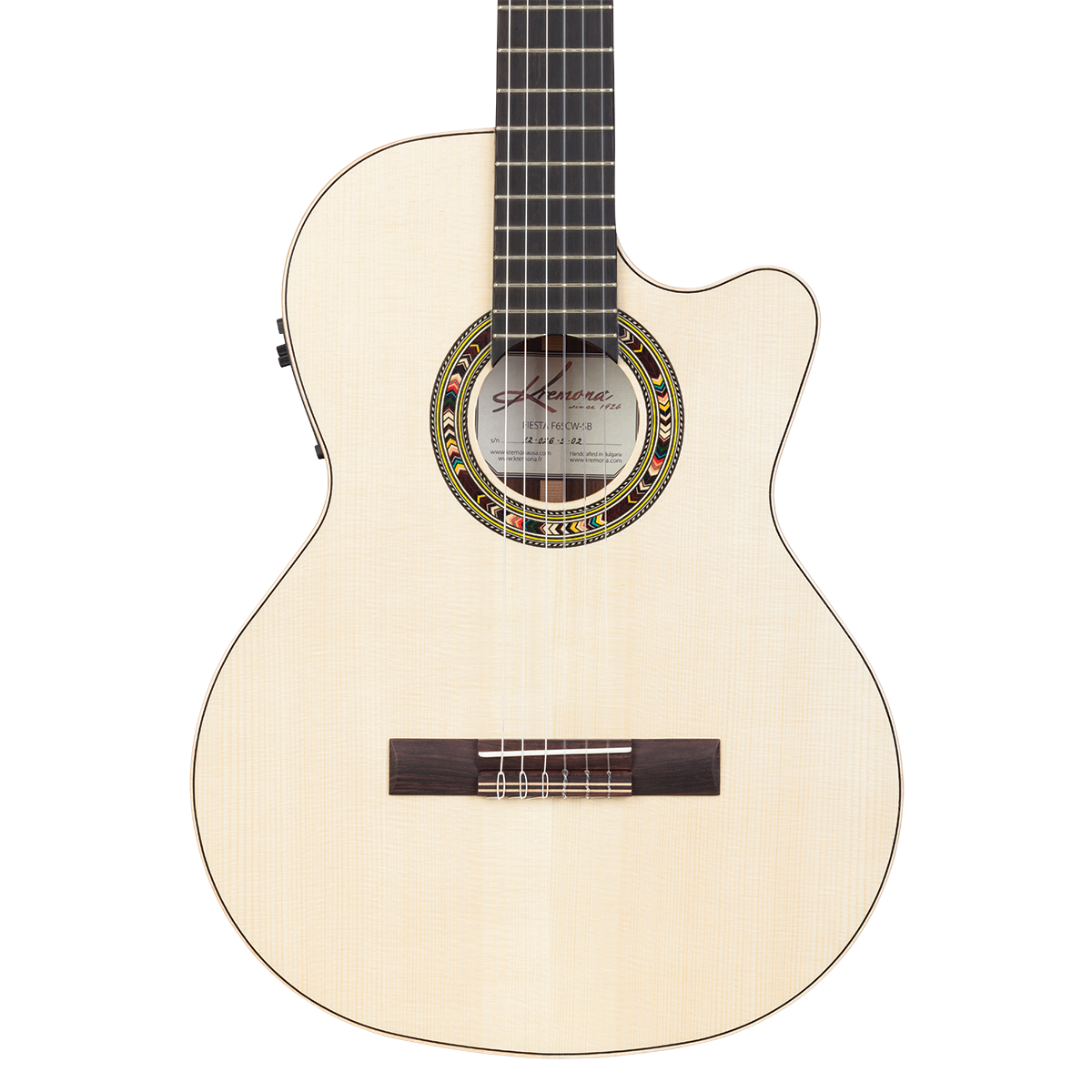 Kremona Fiesta Classical Cutaway Electric with Case (F65CWSB)