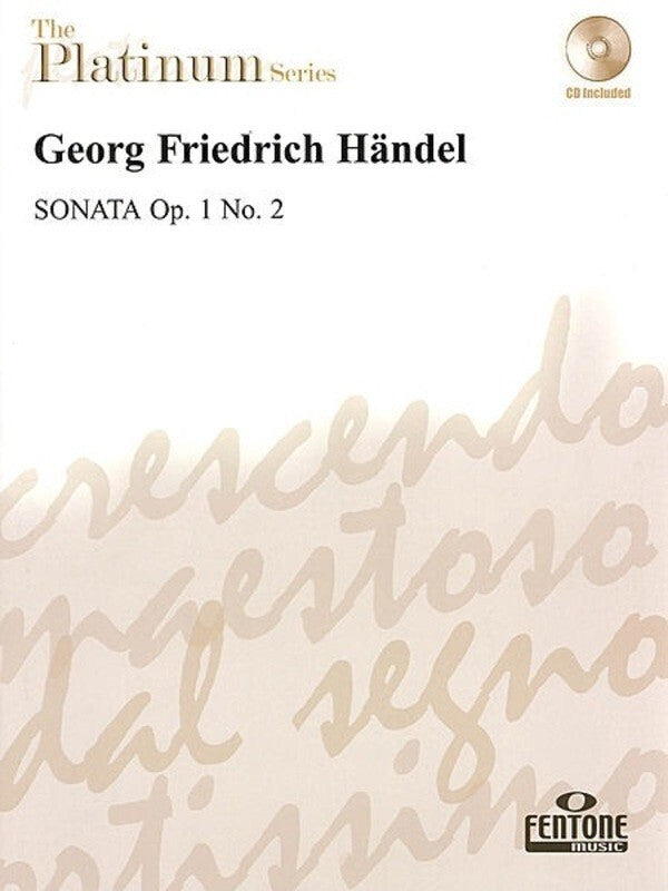 Handel - Sonata Op 1 No 2 Alto Sax/Bc Bk/Cd