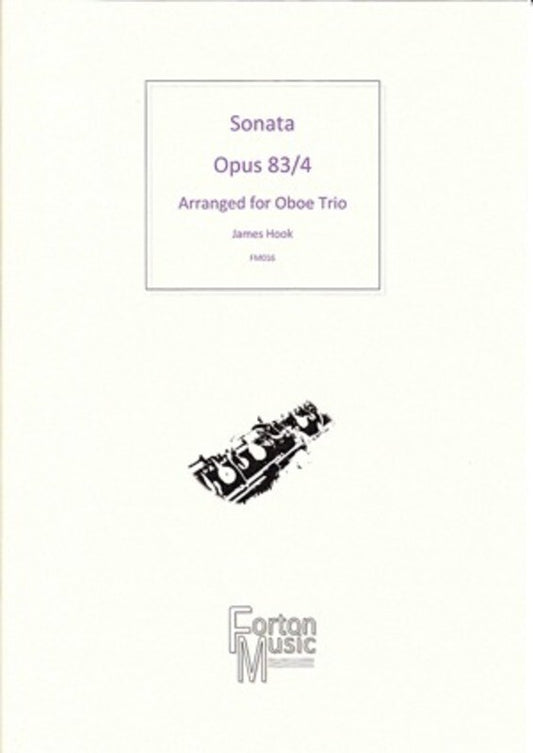 Sonata Op 83/4 Oboe Trio