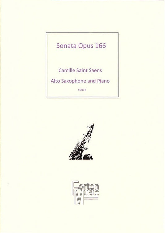 Saints-Saens - Sonata Op 166 Alto Sax/Piano