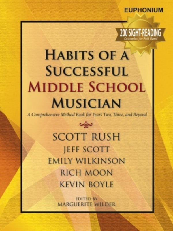 Habits Successful Middle School Euphonium Book