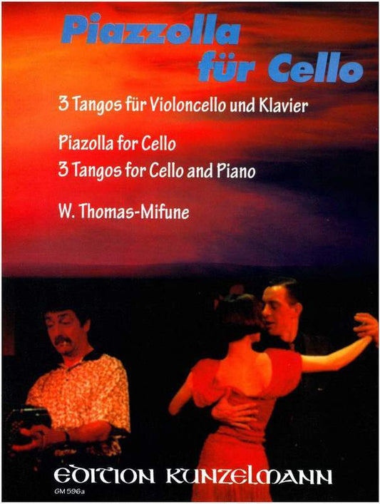 Piazzolla For Cello 3 Tangos For Cello/Piano