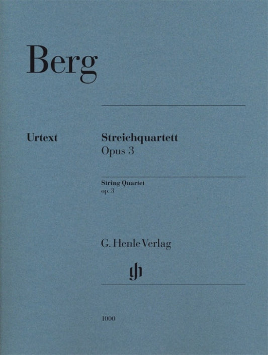 Berg - String Quartet Op 3 Parts