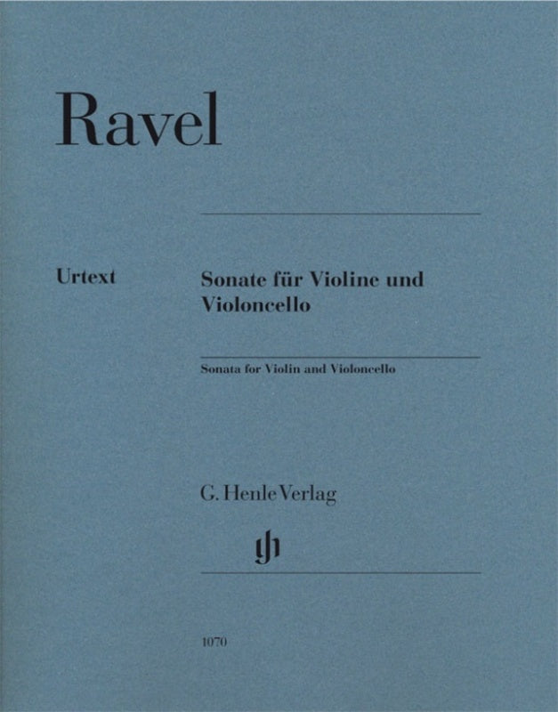 Ravel - Sonata For Violin And Cello Urtext