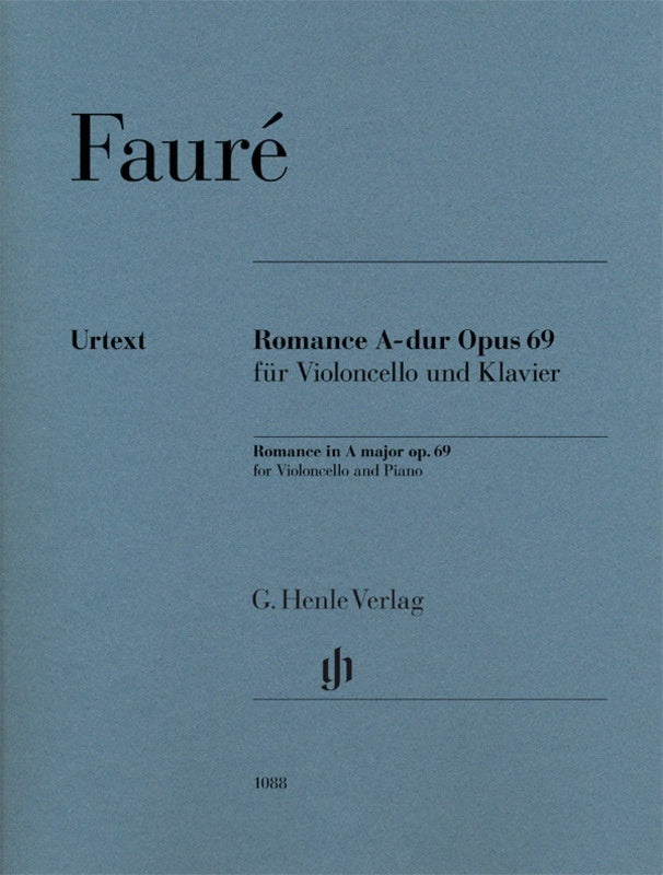 Faure - Romance A Major Op 69 For Cello with Piano Accompaniment