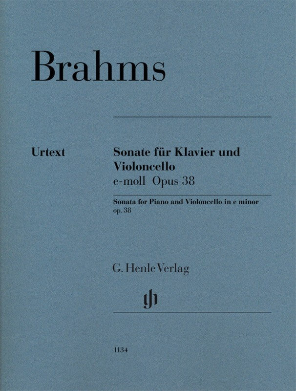 Brahms - Sonata No 1 Op 38 E Minor Cello/Piano