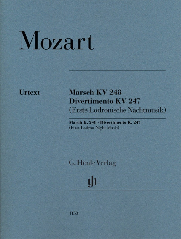 Mozart - March K 248 Divertimento K 247 Sc/Pts