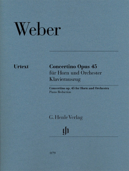 Weber - Concertino Op 45 Horn with Piano Accompaniment