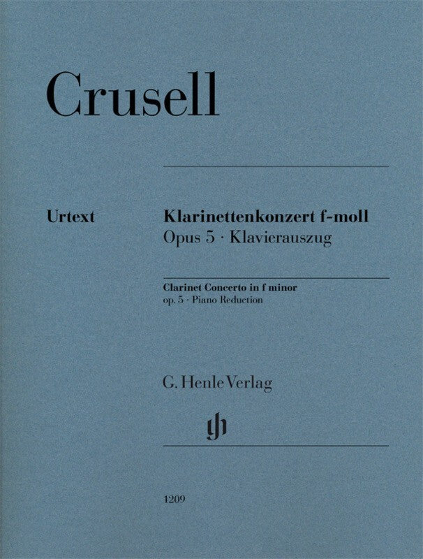 Crusell - Concerto In F Minor Op 5 Clarinet/Piano