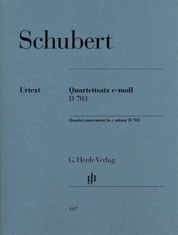 Schubert - String Quartet Movement C Minor D 703 Parts