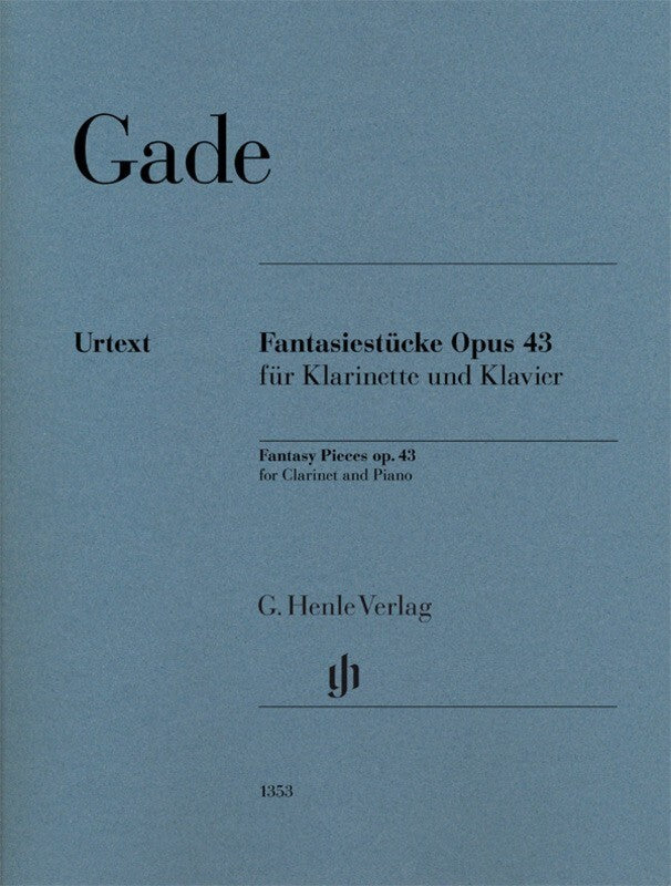 Gade - Fantasy Pieces Op 43 Clarinet/Piano Urtext