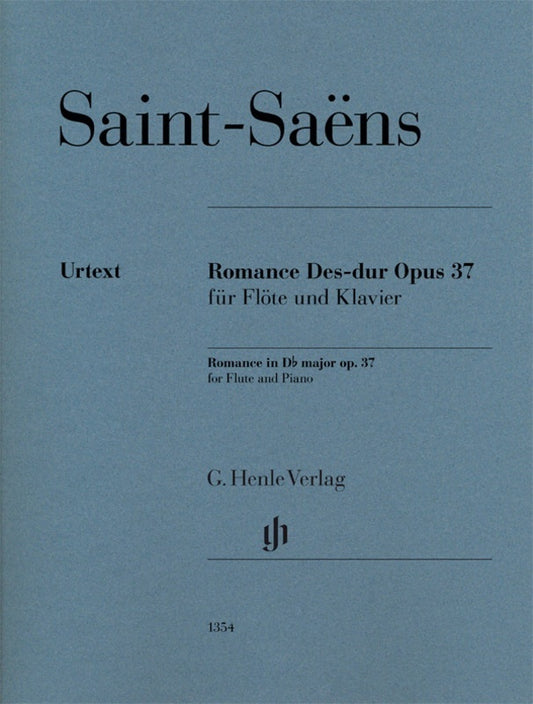 Saint-Saens - Romance D Flat Major Op 37 Flute with Piano Accompaniment Book