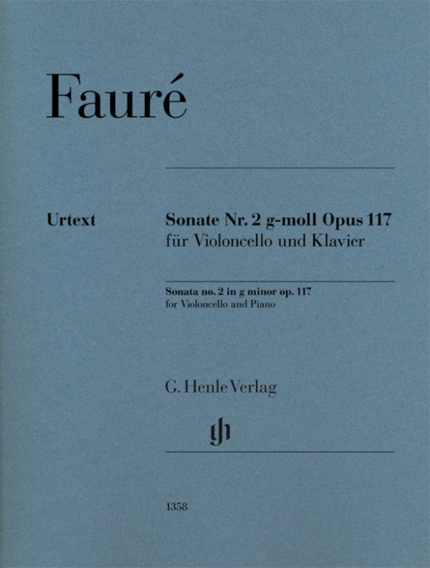 Faure - Sonata No 2 G Minor Op 117 Cello/Piano