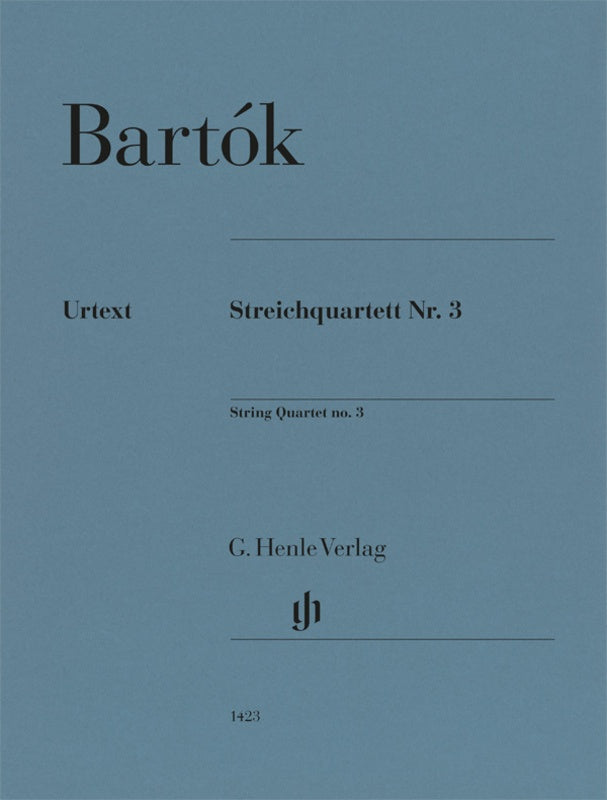 Bartok - String Quartet No 3 Set Of Parts Urtext