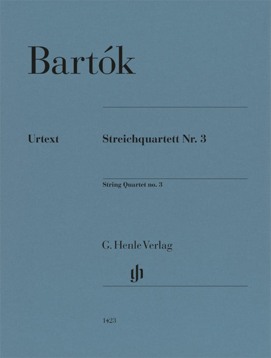 Bartok - String Quartet No 3 Set Of Parts Urtext