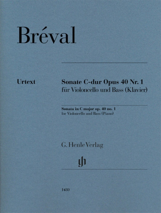 Breval - Sonata C Major Op 40 No 1 Cello/Bass (Piano)