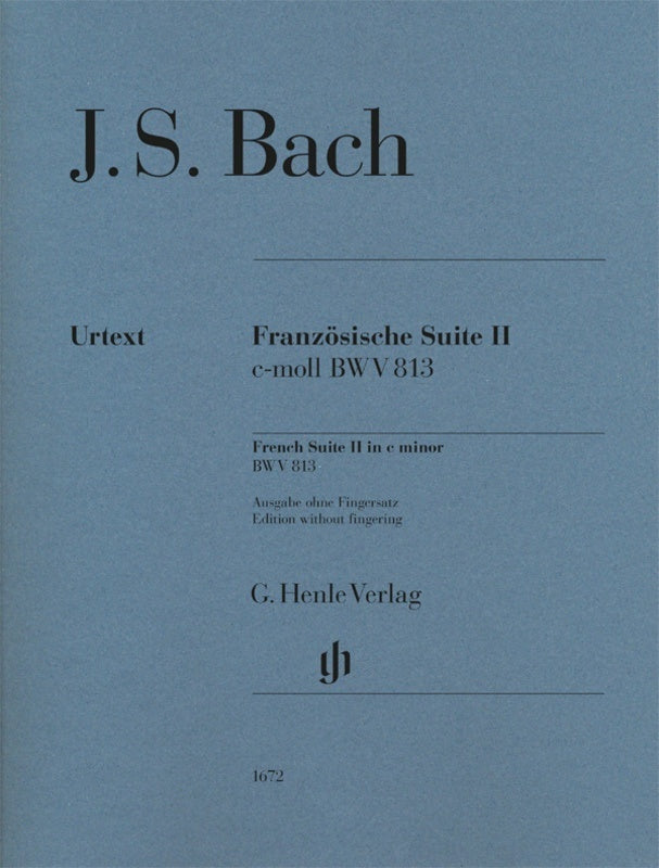 Bach - French Suite No 2 C Minor Bwv 813 No Fingering