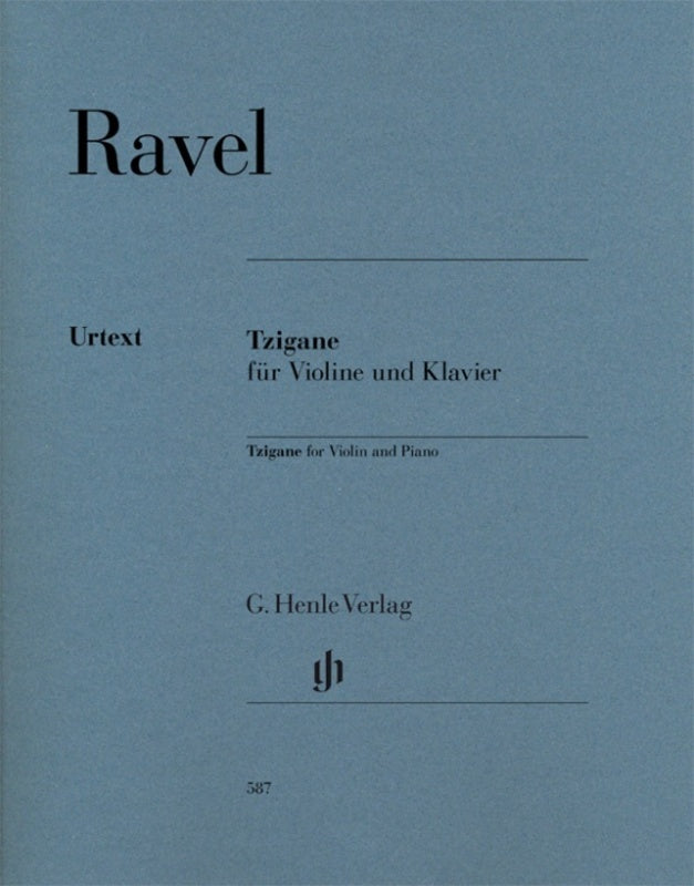 Ravel - Tzigane For Violin with Piano Accompaniment