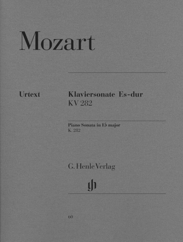 Mozart - Sonata E Flat Major K 282 Piano Book