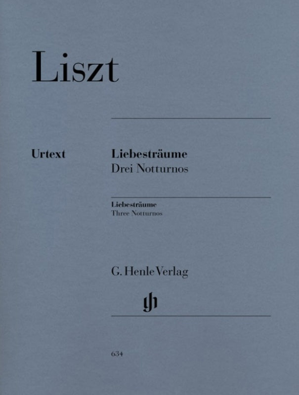 Liszt - Liebestraum Nos 1 to 3 Piano Book