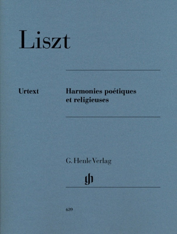 Liszt - Harmonies Poetiques Et Religieuses Urtext Book