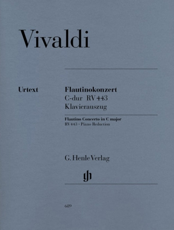 Vivaldi - Concerto C RV 443 Piccolo with Piano Accompaniment Book