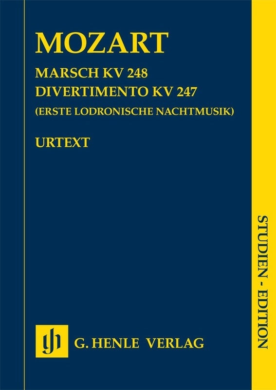 Mozart - March K 248 Divertimento K 247 Study Score