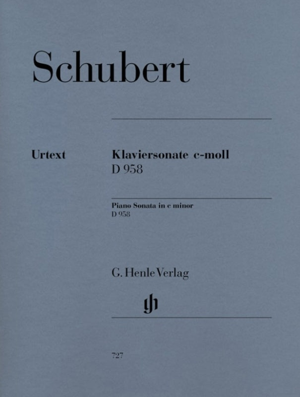 Schubert Sonata C Minor D 958 for Piano Book