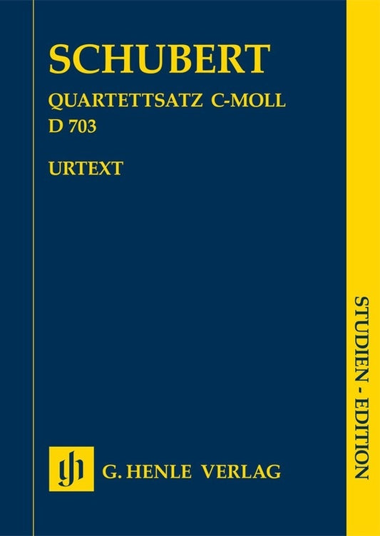 Schubert - String Quartet Movement C Min D 703 Score