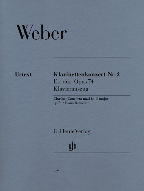 Weber - Concerto No 2 Op 74 E Flat Clarinet/Piano