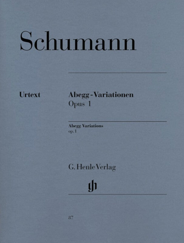 Schubert - Abegg Variations Op 1 Piano Book