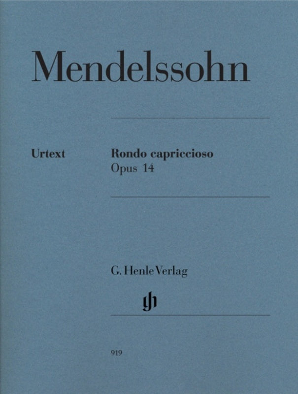 Mendelssohn - Rondo Capriccioso Op 14 Urtext Piano Book