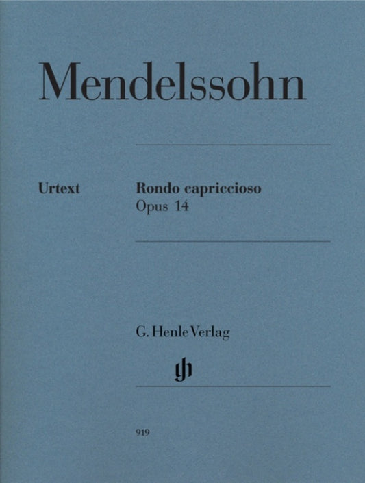 Mendelssohn - Rondo Capriccioso Op 14 Urtext Piano Book