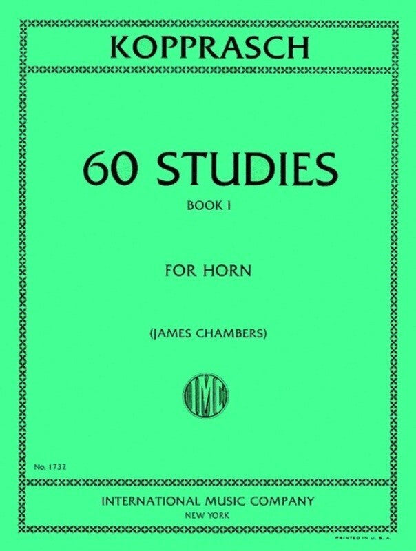 Kopprasch - 60 Studies Bk 1 Nos 1-34 French Horn