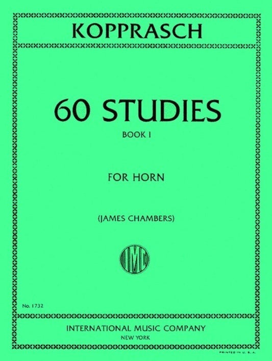 Kopprasch - 60 Studies Bk 1 Nos 1-34 French Horn