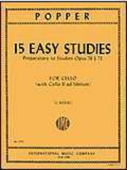 Popper - 15 Easy Studies Preparatory To Op 73 & 76 Cello