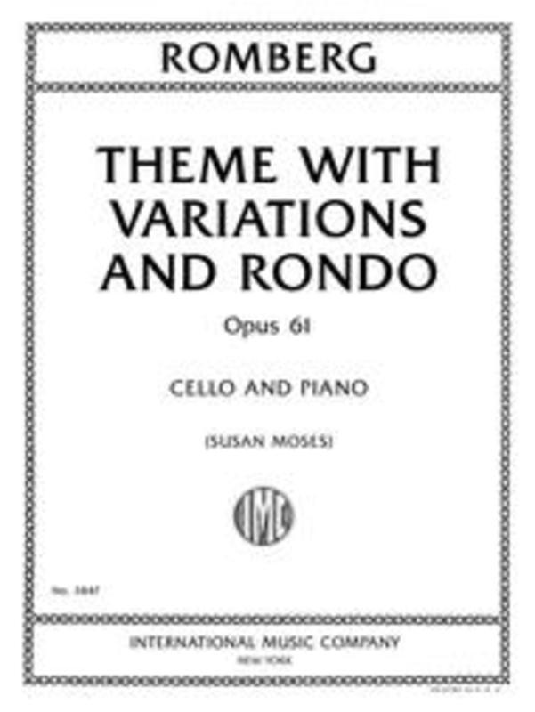 Romberg - Theme With Variations & Rondo Op 61 Cello/Piano