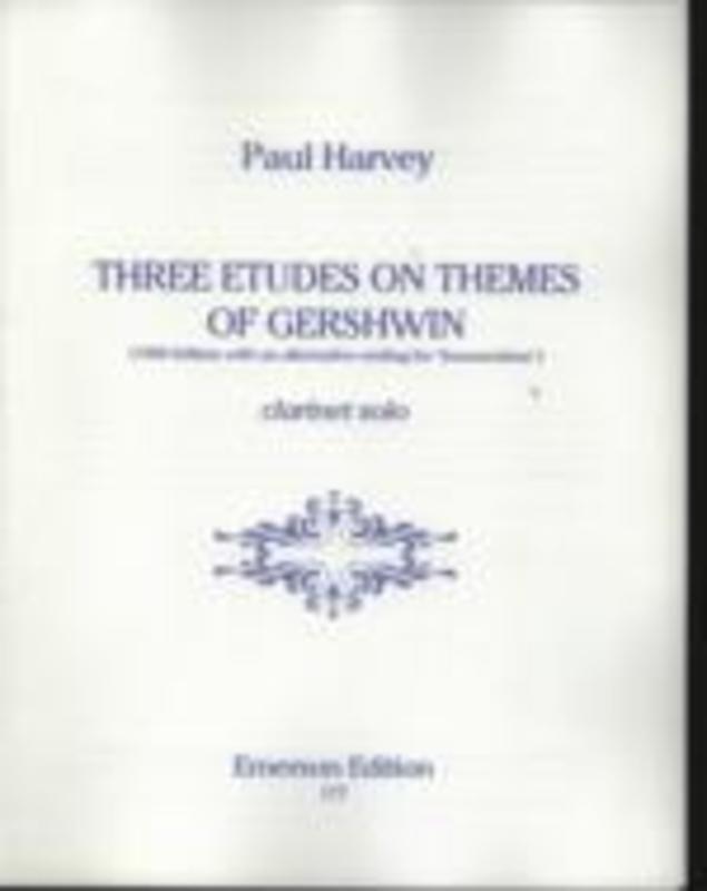 Harvey - 3 Etudes On Themes Of Gershwin Clarinet