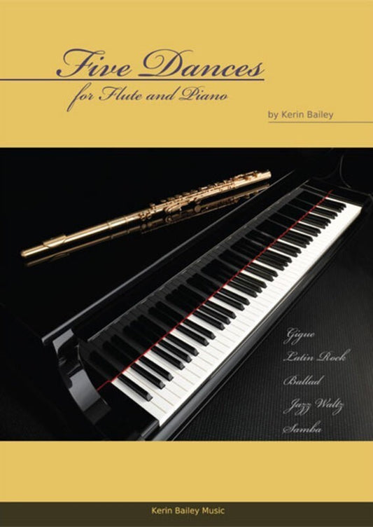 Bailey - Five Dances Flute And Piano Bk/Cd