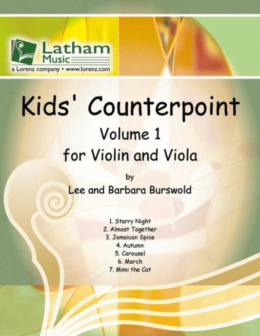 Kids Counterpoint Volume 1 For Violin/Viola Book