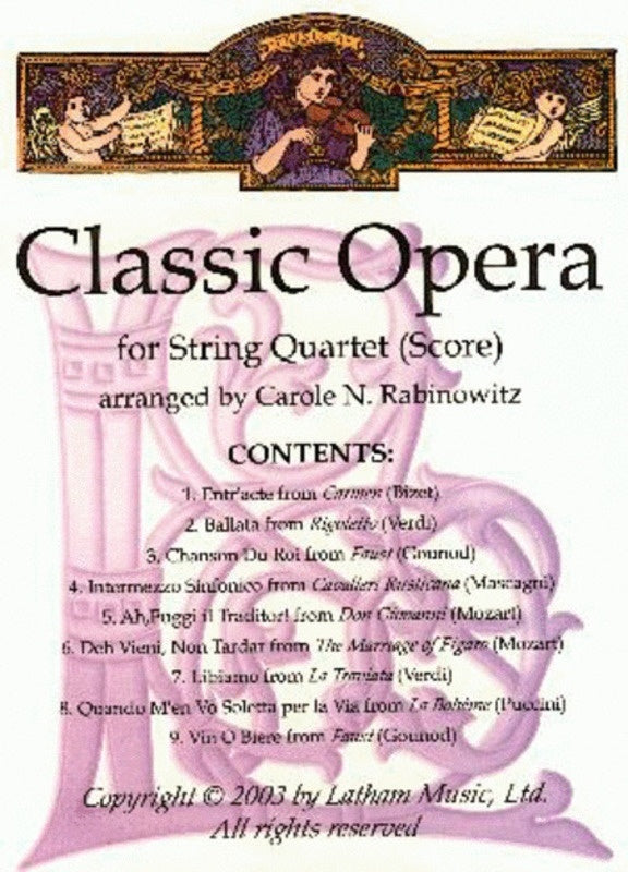 Classic Opera For String Quartet Sc/Pts