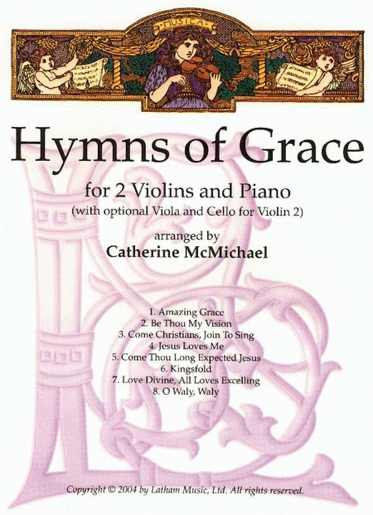 Hymns Of Grace For 2 Violins with Piano Accompaniment