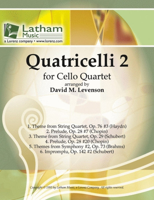 Quatricelli Volume 2 For Cello Quartet Score/Parts