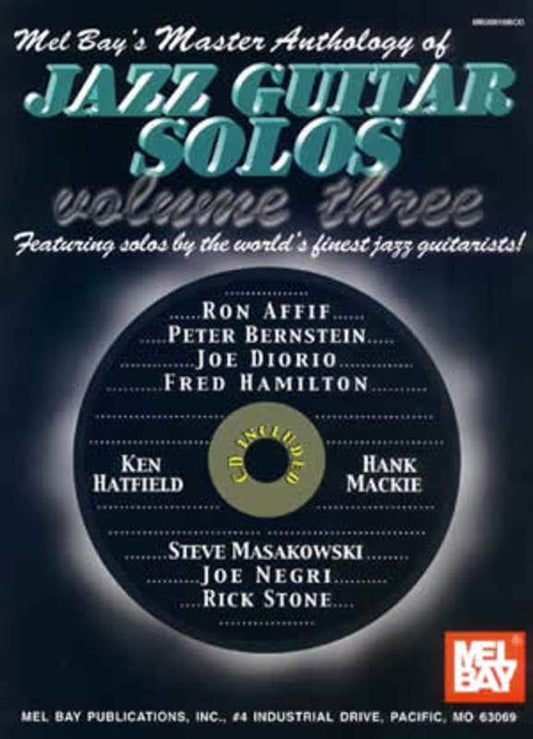 Master Anthology Of Jazz Guitar Solos Volume 3