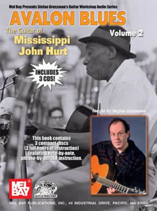 Avalon Blues Guitar Of Mississippi John Hurt Vol 2 Bk/Ola