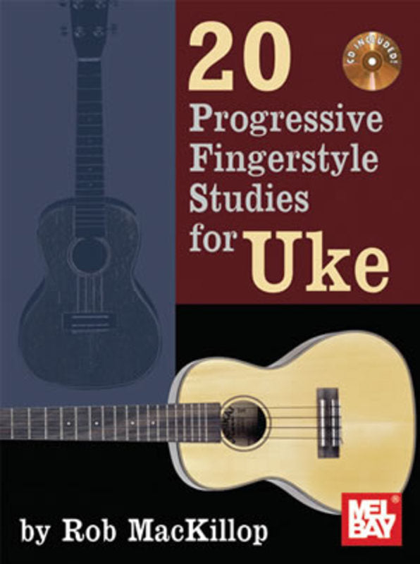 20 Progressive Fingerstyle Studies For Ukulele Book