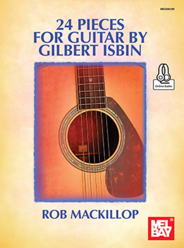 24 Pieces For Guitar By Gilbert Isbin Book/Ola